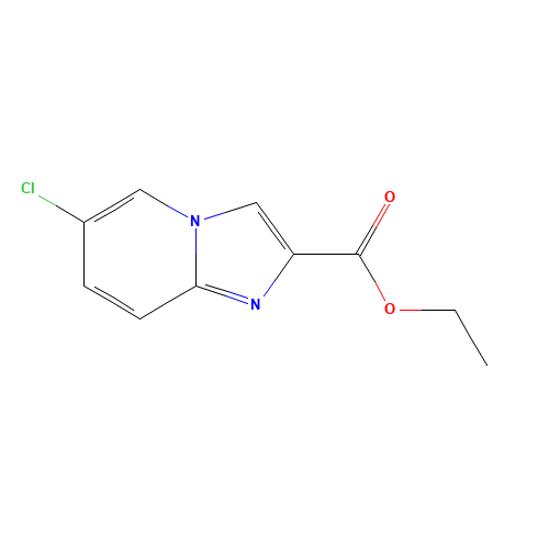 Ethyl 6-chloroimidazo[1,2-a]pyridine-2-carboxylate (CAS: 67625-38-1) - Chemical Structure and Molecular Formula 