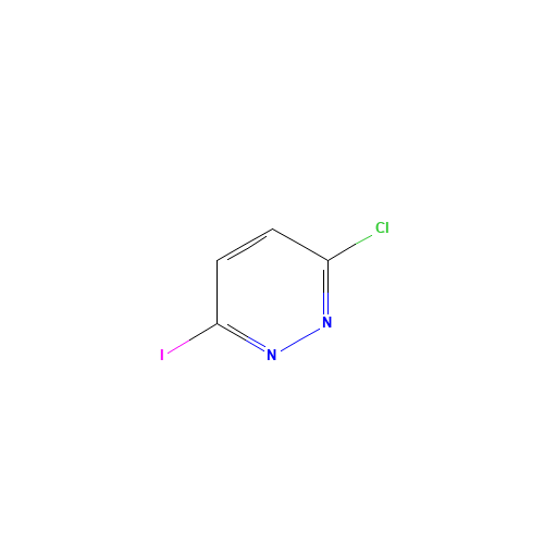 3-Chloro-6-iodopyridazine (CAS: 135034-10-5) - Chemical Structure and Molecular Formula 