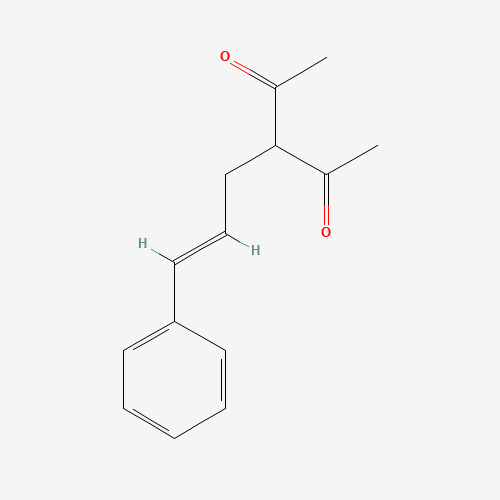 3-(3-Phenyl-2-propenyl)-2,4-pentanedione (CAS: 29638-71-9) - Chemical Structure and Molecular Formula 