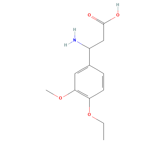 3-Amino-3-(4-ethoxy-3-methoxyphenyl)propanoic acid (CAS: 54503-18-3) - Related Chemical Product