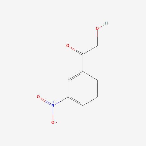 2-Hydroxy-1-(3-nitrophenyl)-1-ethanone (CAS: 72802-41-6) - Chemical Structure and Molecular Formula 