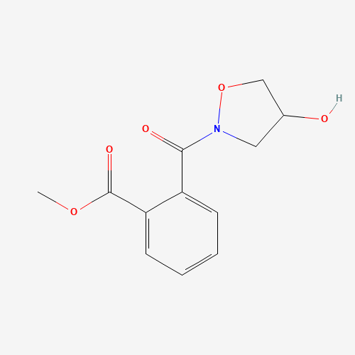 Methyl 2-{[4-hydroxydihydro-2(3H)-isoxazolyl]-carbonyl}benzenecarboxylate (CAS: 80041-99-2) - Chemical Structure and Molecular Formula 