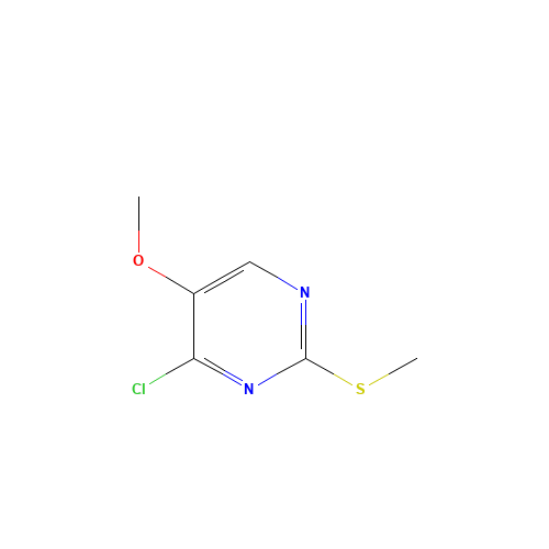4-Chloro-5-methoxy-2-(methylsulfanyl)pyrimidine (CAS: 87026-45-7) - Chemical Structure and Molecular Formula 