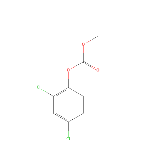 2,4-Dichlorophenyl ethyl carbonate (CAS: 22876-28-4) - Chemical Structure and Molecular Formula 