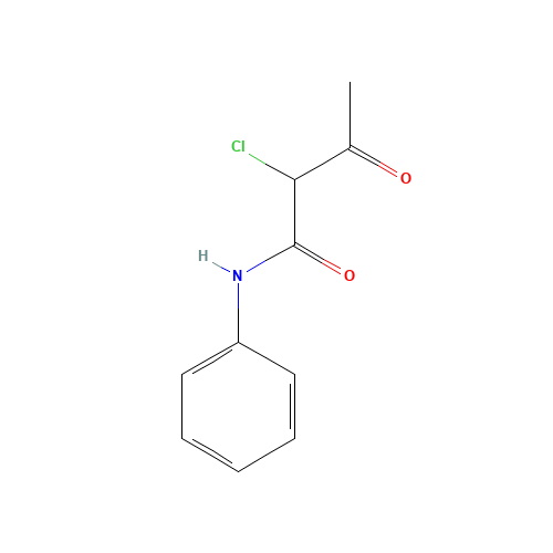 2-Chloro-3-oxo-N-phenylbutanamide (CAS: 31844-92-5) - Chemical Structure and Molecular Formula 