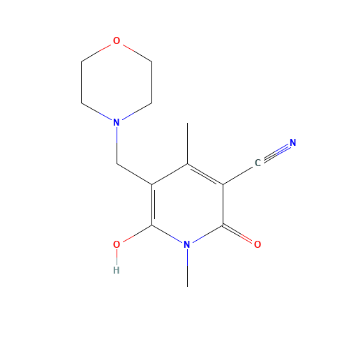 6-Hydroxy-1,4-dimethyl-5-(morpholinomethyl)-2-oxo-1,2-dihydro-3-pyridinecarbonitrile (CAS: 85843-03-4) - Related Chemical Product