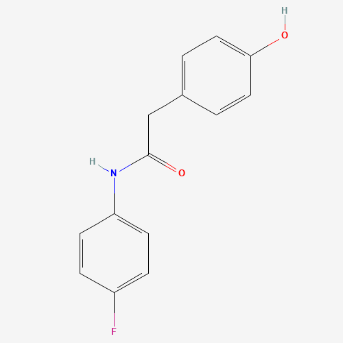 N-(4-Fluorophenyl)-2-(4-hydroxyphenyl)acetamide (CAS: 131179-72-1) - Chemical Structure and Molecular Formula 