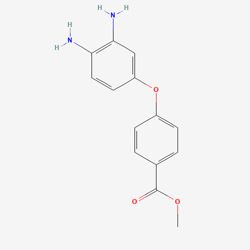 Methyl 4-(3,4-diaminophenoxy)benzenecarboxylate (CAS: 24002-80-0) - Chemical Structure and Molecular Formula 