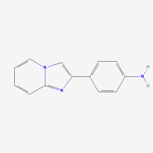 4-Imidazo[1,2-a]pyridin-2-ylphenylamine (CAS: 139705-74-1) - Chemical Structure and Molecular Formula 