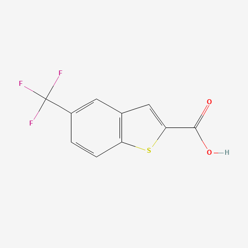 5-(Trifluoromethyl)-1-benzothiophene-2-carboxylic acid (CAS: 244126-64-5) - Chemical Structure and Molecular Formula 