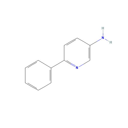 6-Phenyl-3-pyridinamine (CAS: 126370-67-0) - Chemical Structure and Molecular Formula 