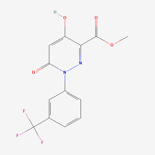 Methyl 4-hydroxy-6-oxo-1-[3-(trifluoromethyl)-phenyl]-1,6-dihydro-3-pyridazinecarboxylate (CAS: 121582-55-6) - Related Chemical Product