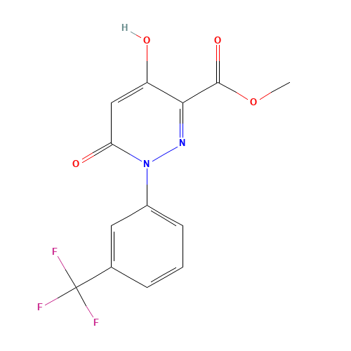 Methyl 4-hydroxy-6-oxo-1-[3-(trifluoromethyl)-phenyl]-1,6-dihydro-3-pyridazinecarboxylate (CAS: 121582-55-6) - Related Chemical Product