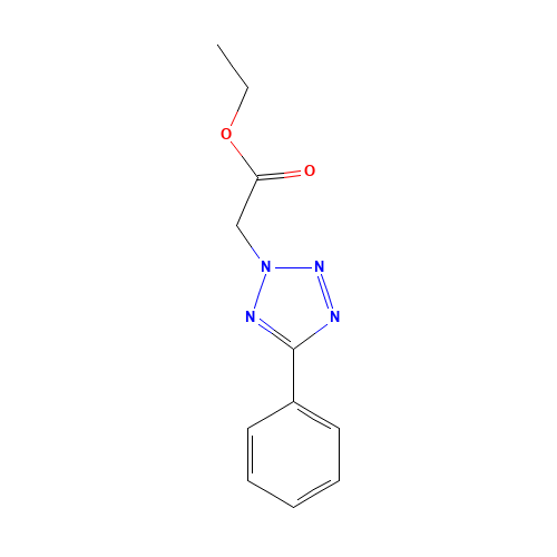 Ethyl 2-(5-phenyl-2H-1,2,3,4-tetraazol-2-yl)-acetate (CAS: 21054-65-9) - Related Chemical Product