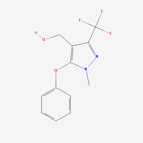 [1-Methyl-5-phenoxy-3-(trifluoromethyl)-1H-pyrazol-4-yl]methanol (CAS: 318469-22-6) - Related Chemical Product