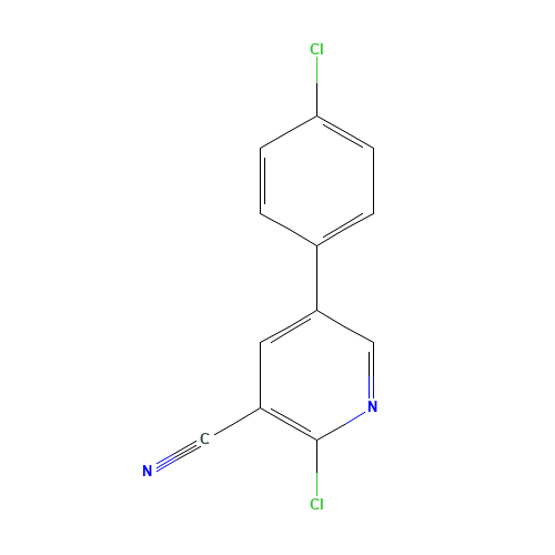 2-Chloro-5-(4-chlorophenyl)nicotinonitrile (CAS: 35982-99-1) - Related Chemical Product