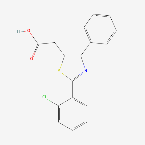 2-[2-(2-Chlorophenyl)-4-phenyl-1,3-thiazol-5-yl]-acetic acid (CAS: 23821-79-6) - Related Chemical Product