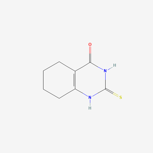 2-Sulfanyl-5,6,7,8-tetrahydro-4-quinazolinol (CAS: 16064-21-4) - Chemical Structure and Molecular Formula 