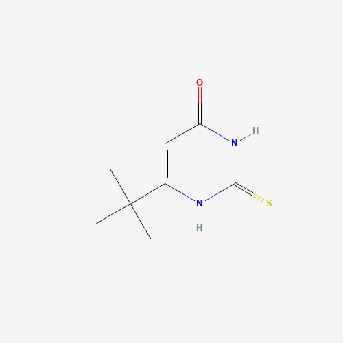 6-(tert-Butyl)-2-thioxo-2,3-dihydro-4(1H)-pyrimidinone (CAS: 66698-66-6) - Chemical Structure and Molecular Formula 