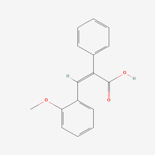 3-(2-Methoxyphenyl)-2-phenylacrylic acid (CAS: 20890-72-6) - Chemical Structure and Molecular Formula 