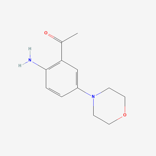 1-(2-Amino-5-morpholinophenyl)-1-ethanone (CAS: 98440-50-7) - Chemical Structure and Molecular Formula 