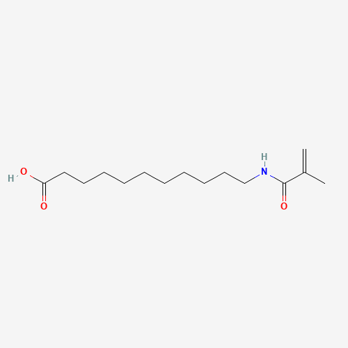 11-(Methacryloylamino)undecanoic acid (CAS: 59178-93-7) - Chemical Structure and Molecular Formula 