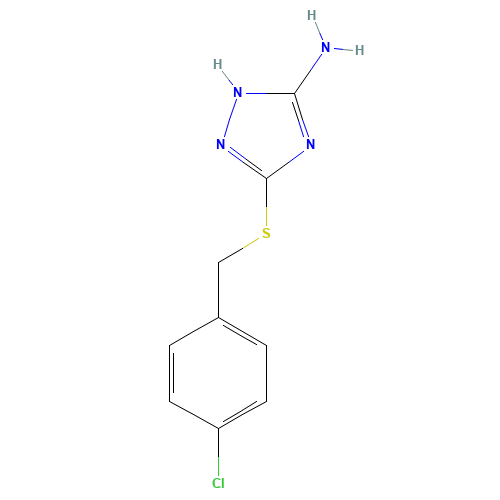 3-[(4-Chlorobenzyl)sulfanyl]-1H-1,2,4-triazol-5-ylamine (CAS: 41266-78-8) - Related Chemical Product