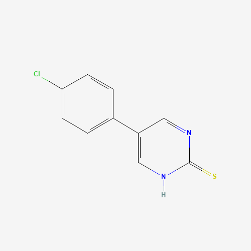 5-(4-Chlorophenyl)-2-pyrimidinethiol (CAS: 31408-24-9) - Chemical Structure and Molecular Formula 