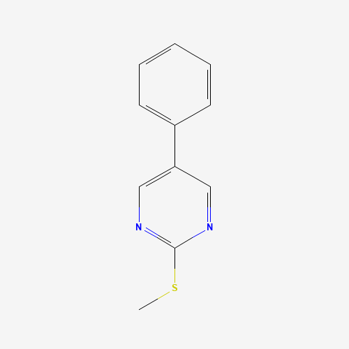 2-(Methylsulfanyl)-5-phenylpyrimidine (CAS: 31408-20-5) - Chemical Structure and Molecular Formula 