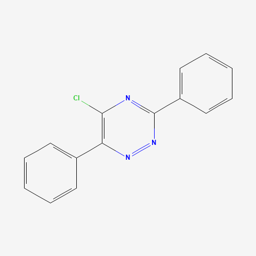5-Chloro-3,6-diphenyl-1,2,4-triazine (CAS: 94398-27-3) - Chemical Structure and Molecular Formula 