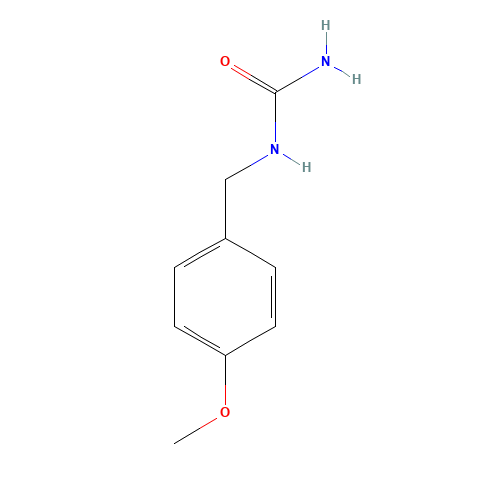 N-(4-Methoxybenzyl)urea (CAS: 54582-35-3) - Chemical Structure and Molecular Formula 
