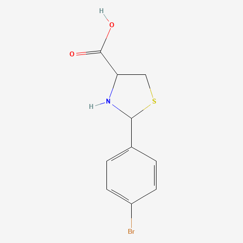2-(4-Bromophenyl)-1,3-thiazolane-4-carboxylic acid (CAS: 69570-83-8) - Related Chemical Product