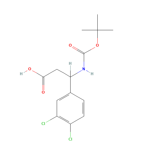 3-[(tert-Butoxycarbonyl)amino]-3-(3,4-dichlorophenyl)propanoic acid (CAS: 193633-52-2) - Related Chemical Product