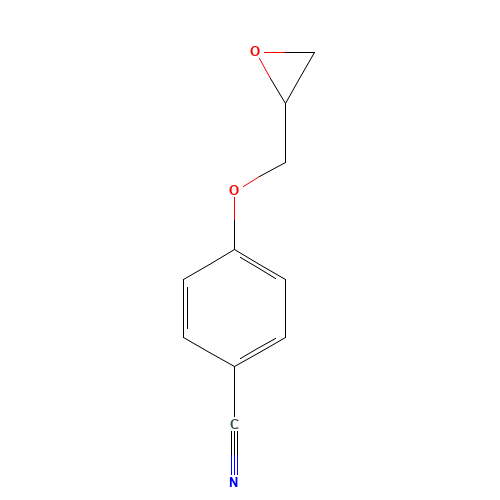 4-(2-Oxiranylmethoxy)benzenecarbonitrile (CAS: 38791-92-3) - Chemical Structure and Molecular Formula 