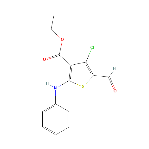 Ethyl 2-anilino-4-chloro-5-formyl-3-thiophenecarboxylate (CAS: 78267-24-0) - Related Chemical Product