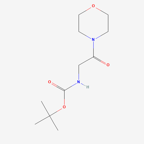 tert-Butyl N-(2-morpholino-2-oxoethyl)carbamate (CAS: 114703-81-0) - Chemical Structure and Molecular Formula 