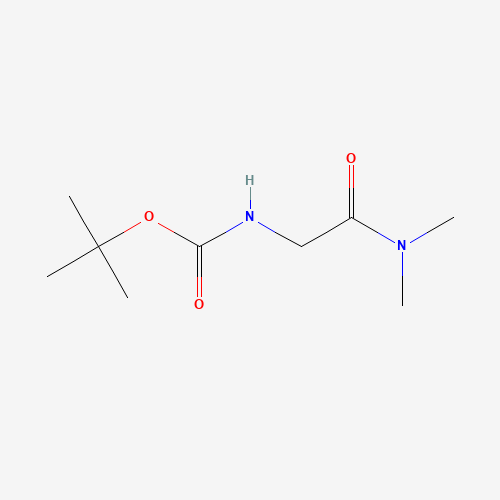 tert-Butyl N-[2-(dimethylamino)-2-oxoethyl]-carbamate (CAS: 72287-76-4) - Chemical Structure and Molecular Formula 