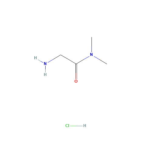 2-Amino-N,N-dimethylacetamide hydrochloride (CAS: 72287-77-5) - Chemical Structure and Molecular Formula 