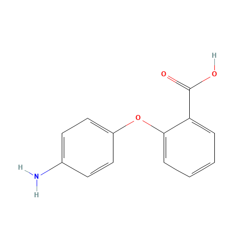 2-(4-Aminophenoxy)benzenecarboxylic acid (CAS: 67724-03-2) - Chemical Structure and Molecular Formula 