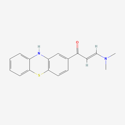 3-(Dimethylamino)-1-(10H-phenothiazin-2-yl)-2-propen-1-one (CAS: 63285-46-1) - Chemical Structure and Molecular Formula 
