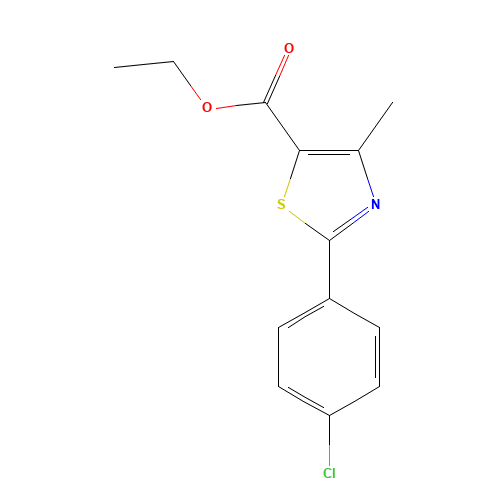 Ethyl 2-(4-chlorophenyl)-4-methyl-1,3-thiazole-5-carboxylate (CAS: 54001-12-6) - Related Chemical Product
