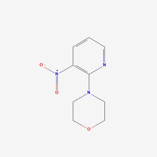 4-(3-Nitro-2-pyridinyl)morpholine (CAS: 24255-27-4) - Chemical Structure and Molecular Formula 