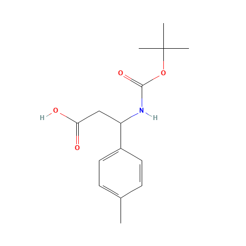 3-[(tert-Butoxycarbonyl)amino]-3-(4-methylphenyl)propanoic acid (CAS: 284493-60-3) - Related Chemical Product