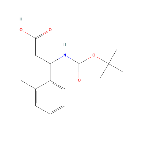 3-[(tert-Butoxycarbonyl)amino]-3-(2-methylphenyl)propanoic acid (CAS: 284493-54-5) - Related Chemical Product
