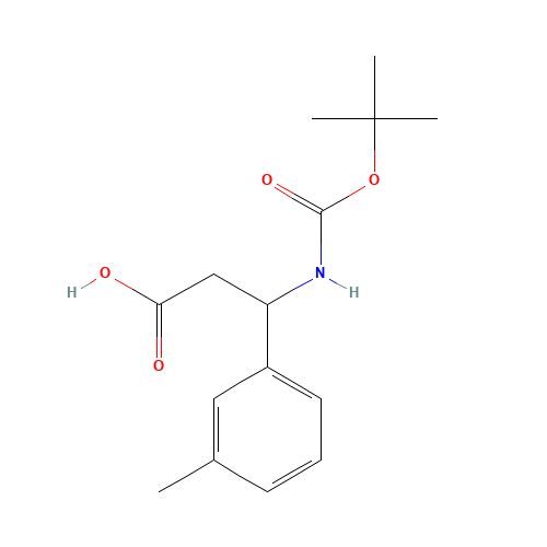 3-[(tert-Butoxycarbonyl)amino]-3-(3-methylphenyl)propanoic acid (CAS: 284493-57-8) - Related Chemical Product