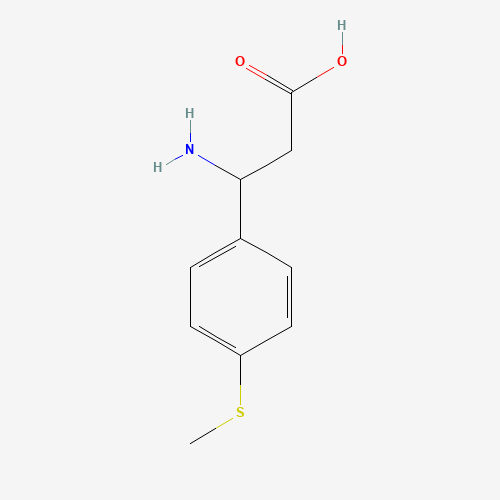 3-Amino-3-[4-(methylsulfanyl)phenyl]propanoic acid (CAS: 412925-13-4) - Chemical Structure and Molecular Formula 