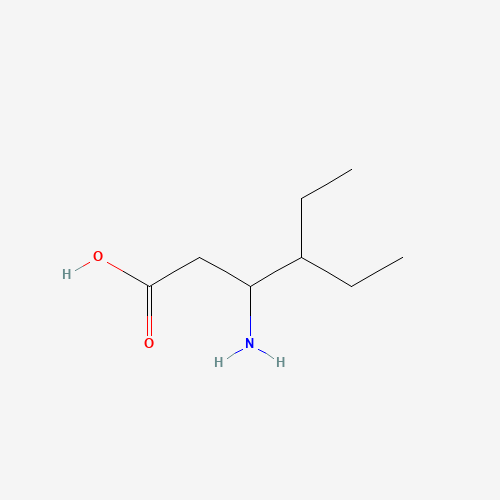 3-Amino-4-ethylhexanoic acid (CAS: 204191-42-4) - Chemical Structure and Molecular Formula 