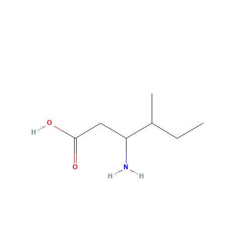 3-Amino-4-methylhexanoic acid (CAS: 40469-87-2) - Chemical Structure and Molecular Formula 