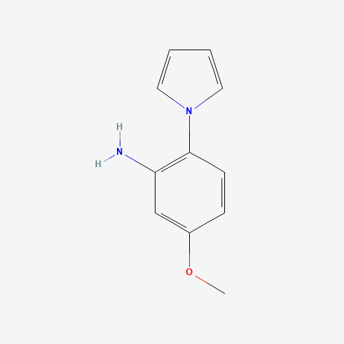 5-Methoxy-2-(1H-pyrrol-1-yl)aniline (CAS: 59194-26-2) - Chemical Structure and Molecular Formula 