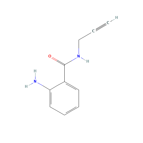 2-Amino-N-(2-propynyl)benzenecarboxamide (CAS: 4943-83-3) - Chemical Structure and Molecular Formula 